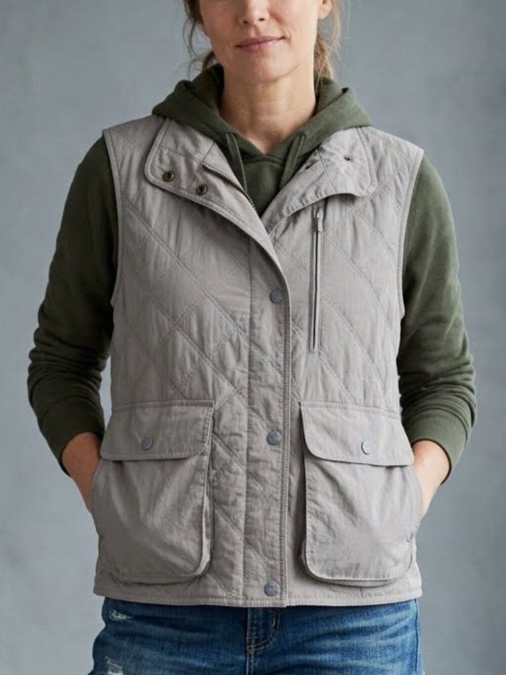 L.L. Bean Vintage Quilted Thinsulate Insulated Vest Jacket Women's S